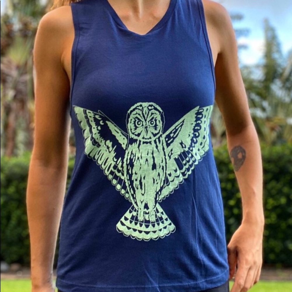 Hawaiian Owl Muscle Tank